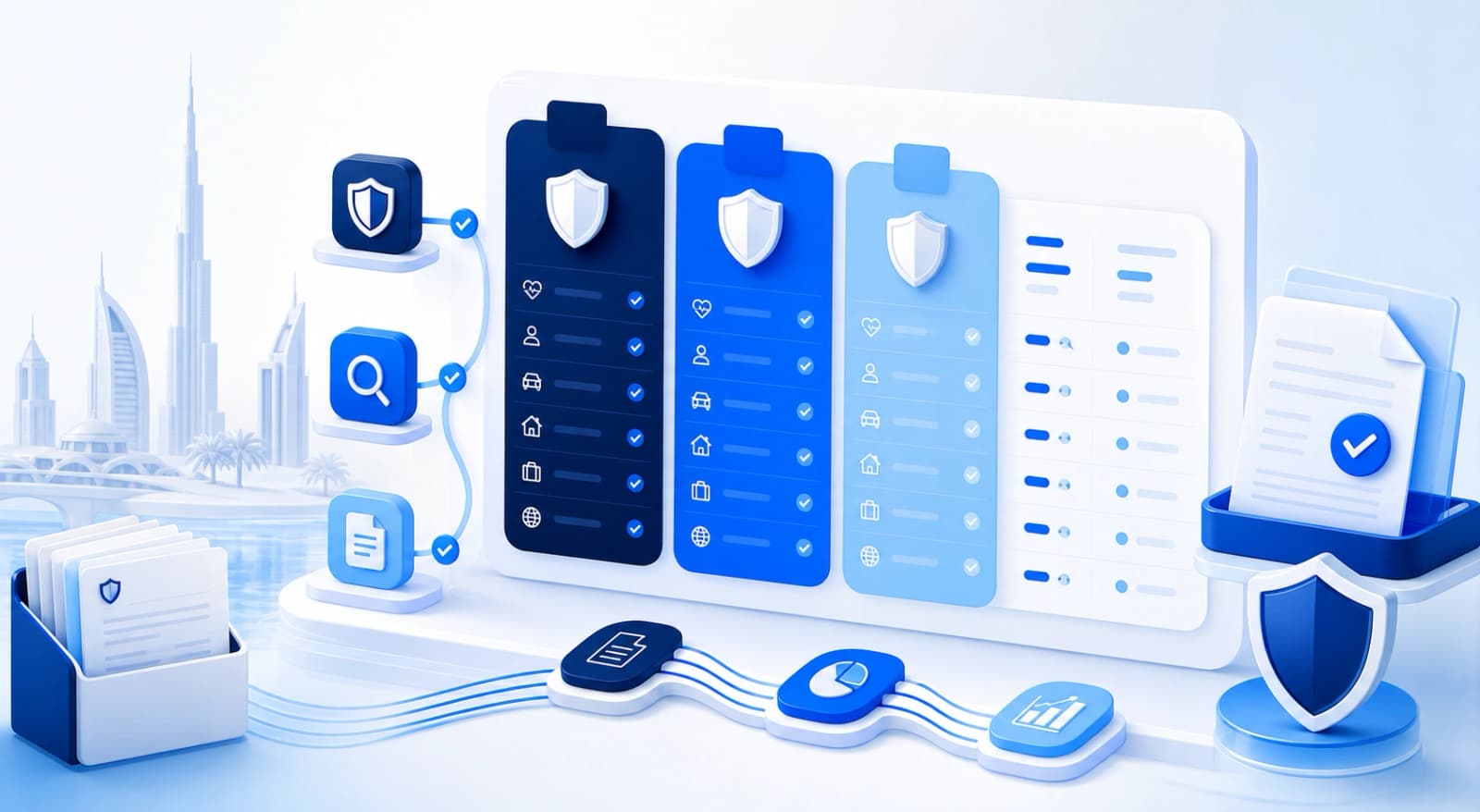 Insurance World platform value illustration